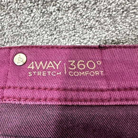 DL1961 Jeans Women 29 Pink Denim SAMANTHA Slim Straight Mid Rise Stretch Comfort - Picture 5 of 16